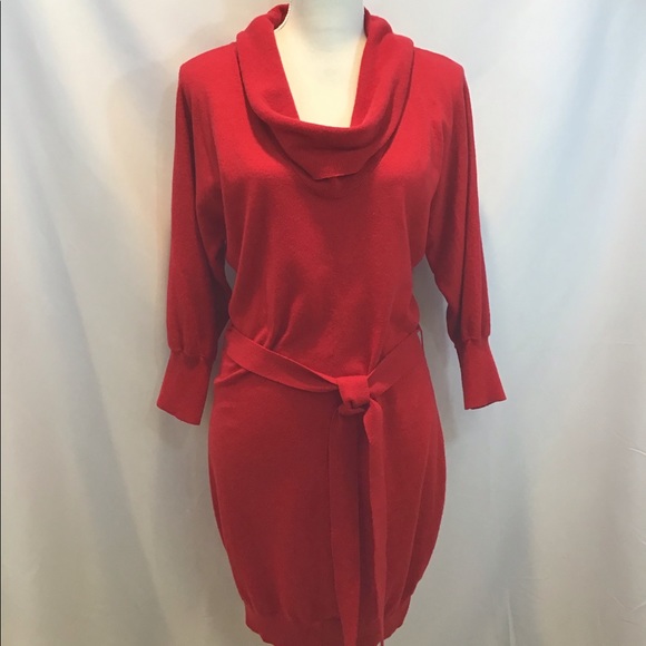 express red sweater dress